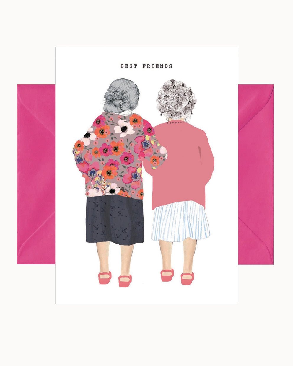 CHI - LT201 - chic.mic 'Doppelkarte mit Umschlag' "Best Friends"