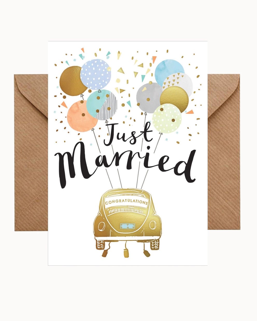 CHI - LT242 - chic.mic 'Doppelkarte mit Umschlag' "just married/Congratulations"