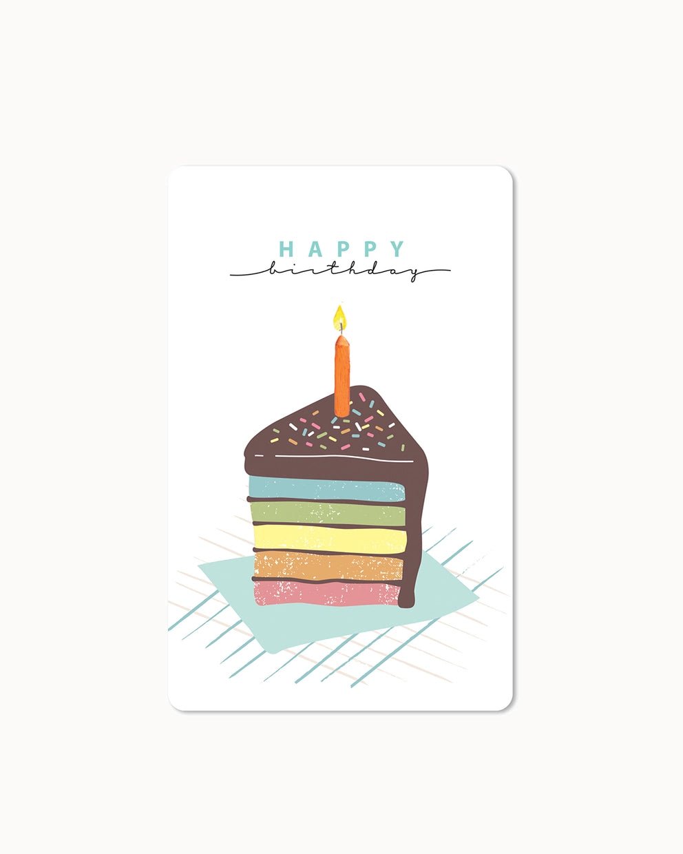 CHI - LC293 - chic.mic 'Lunacard Postkare' "Chocolate Cake"