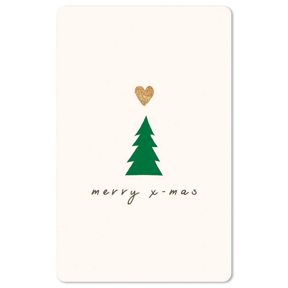 chic.mic 'Lunacard Postkarte "Christmas Heart & Tree'-CHI-LC621