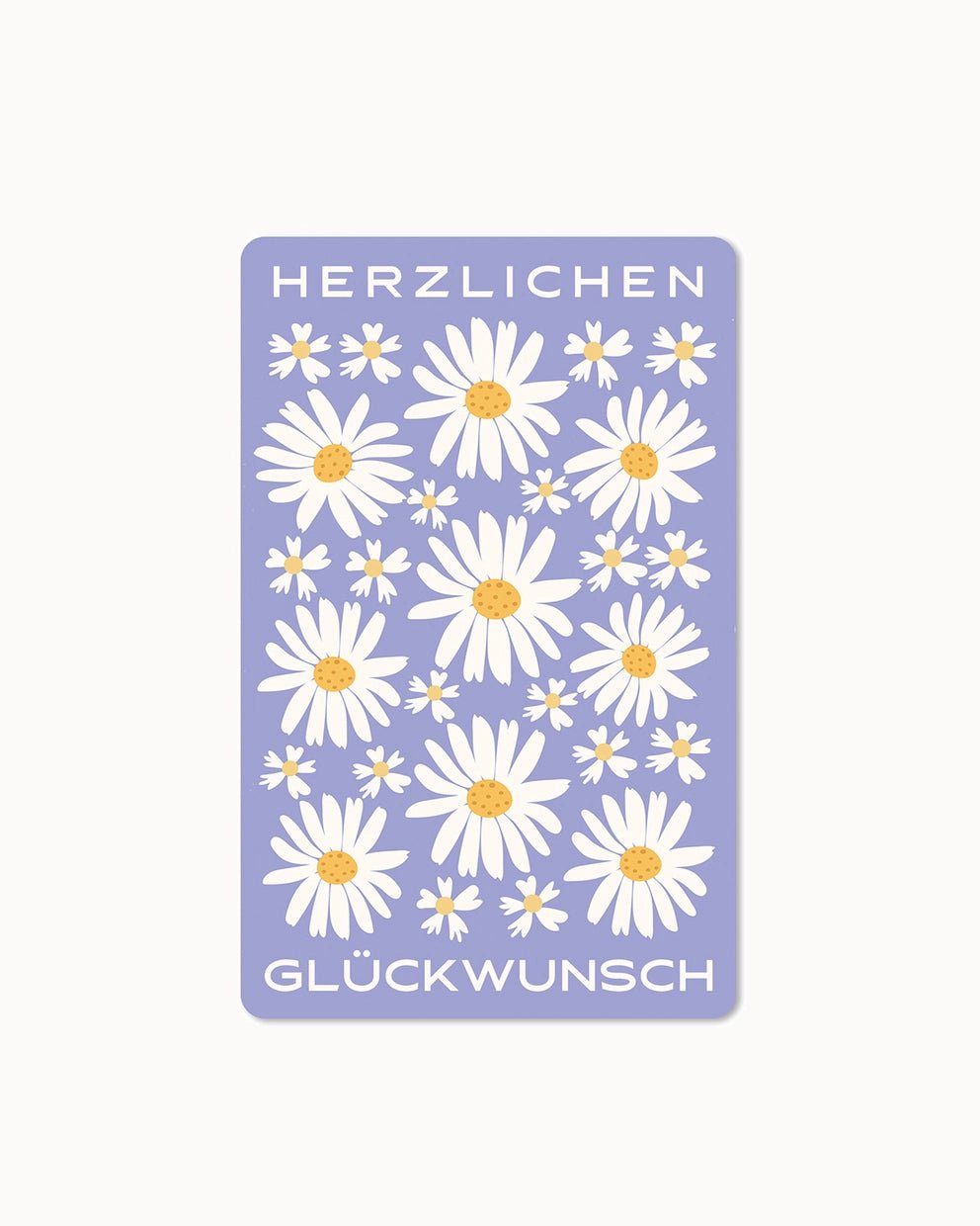 CHI - LC308 - chic.mic 'Lunacard Postkarte' "Herzlichen Glückwunsch"