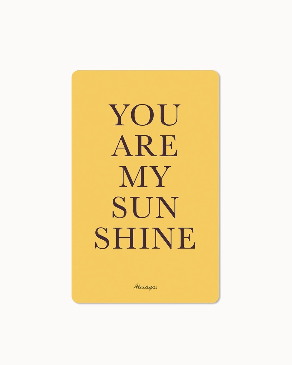 CHI - LC242 - chic.mic 'Lunacard Postkarte' "Sunshine"