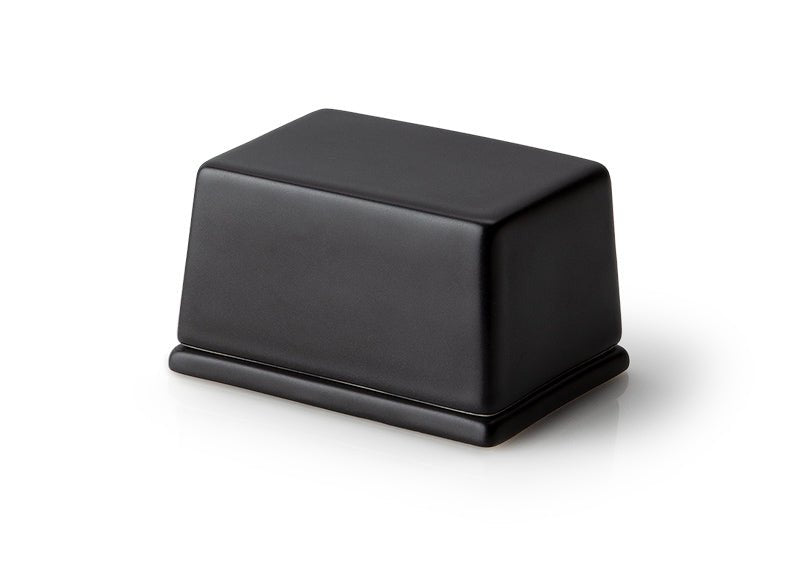 3725000 - Continenta - Butterdose für 125 g Butter - Keramik, schwarz