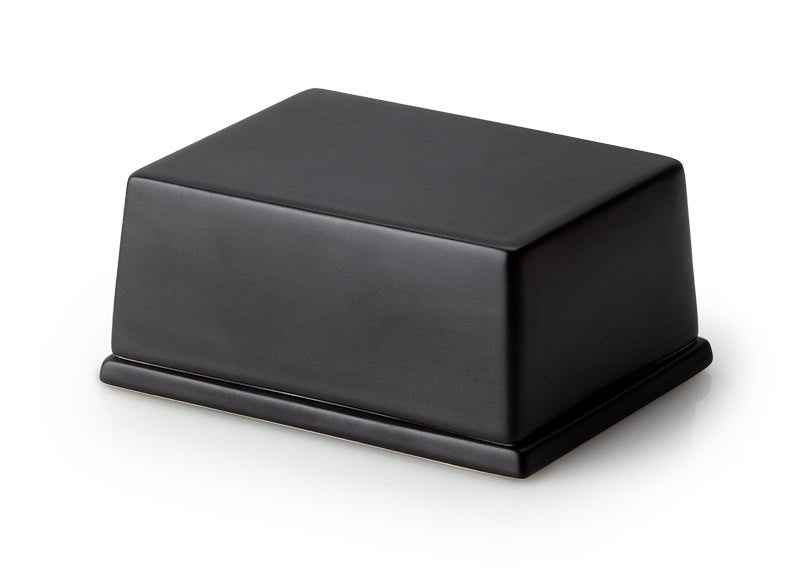 3726000 - Continenta - Butterdose für 250 g Butter - Keramik, schwarz