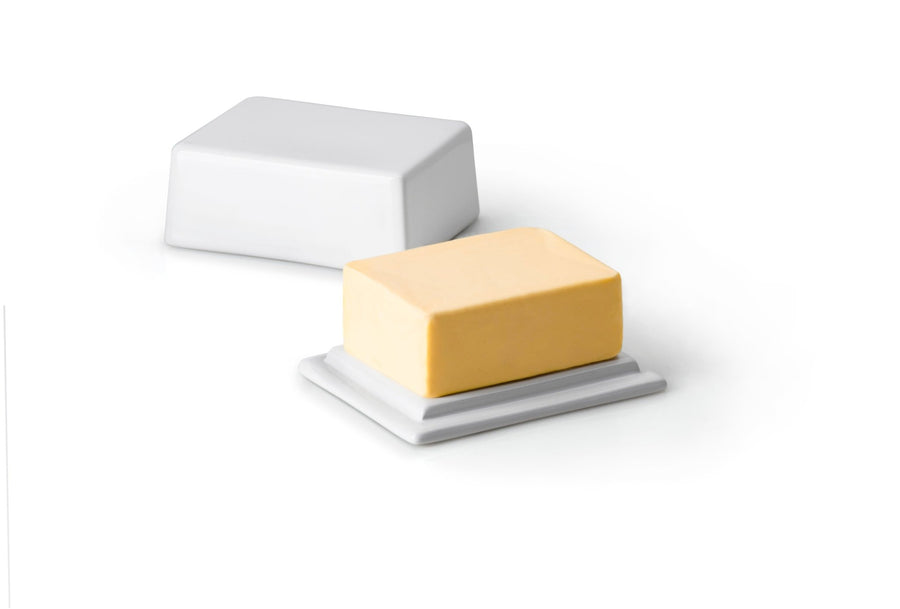 Continenta - Butterdose für 250 g Butter - Keramik, weiß-3926000