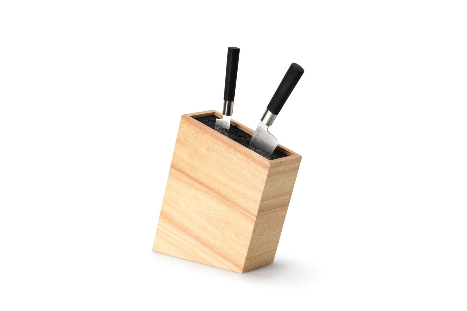 3316000 - Continenta Messerblock 'Messerblock mit flexiblem Einsatz, schräg stehend - Gummibaumholz'