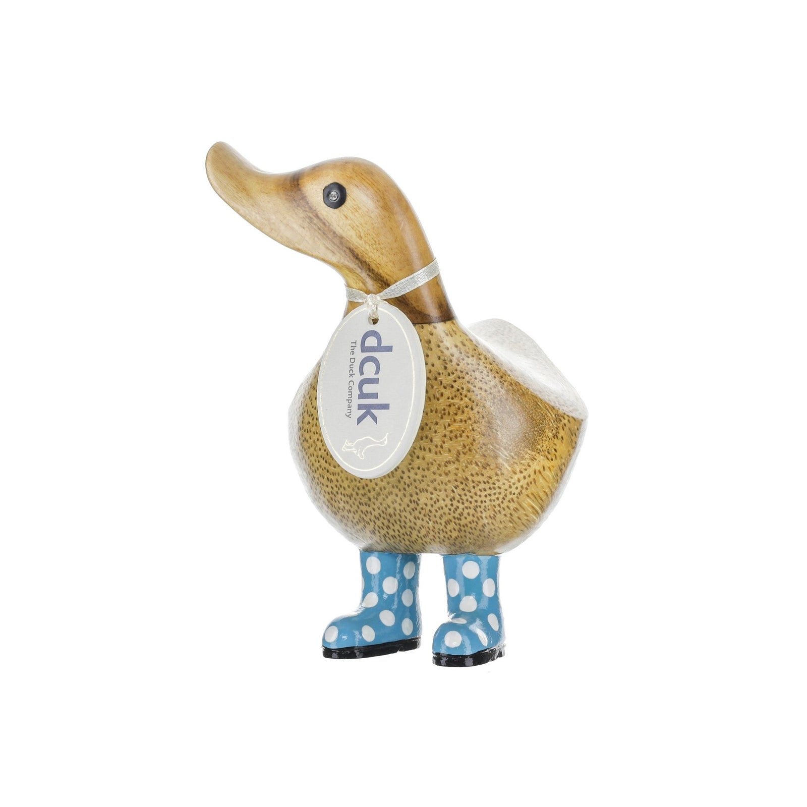 dcuk-D9WS-R-blau - dcuk - Baby Ente blaue Stiefel rechts blickend - h 11 cm