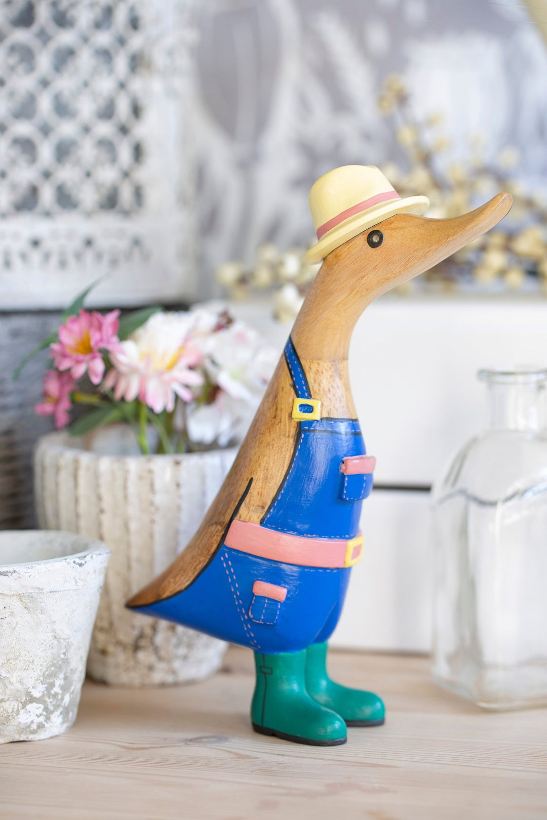 dcuk-D3GAR1M - dcuk - Gärtner - Entlein (Herr) links blickend (Achtung Bild ist gerade blickend) - h 18 cm