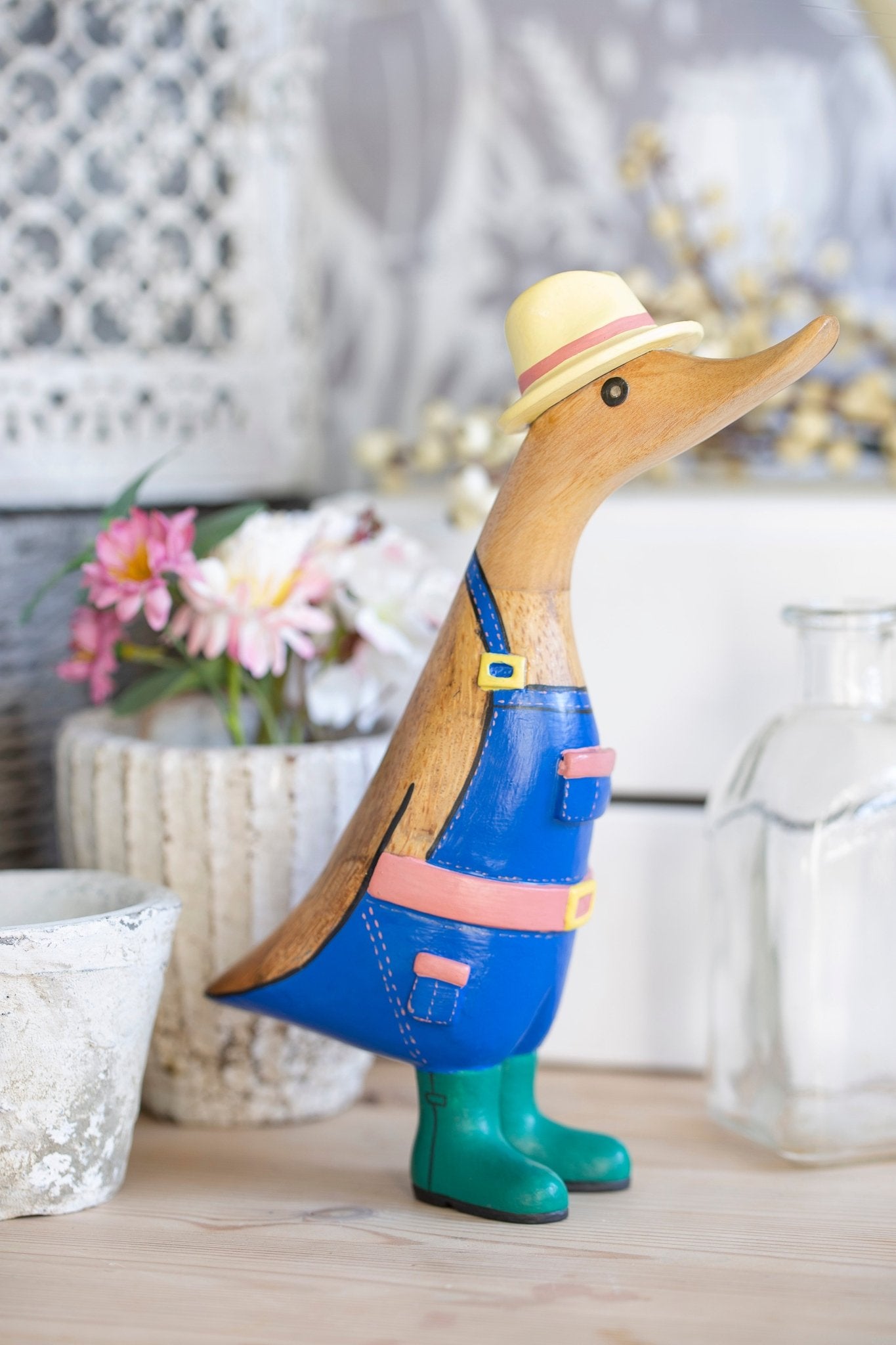 dcuk-D3GAR1M - dcuk - Gärtner - Entlein (Herr) links blickend (Achtung Bild ist gerade blickend) - h 18 cm