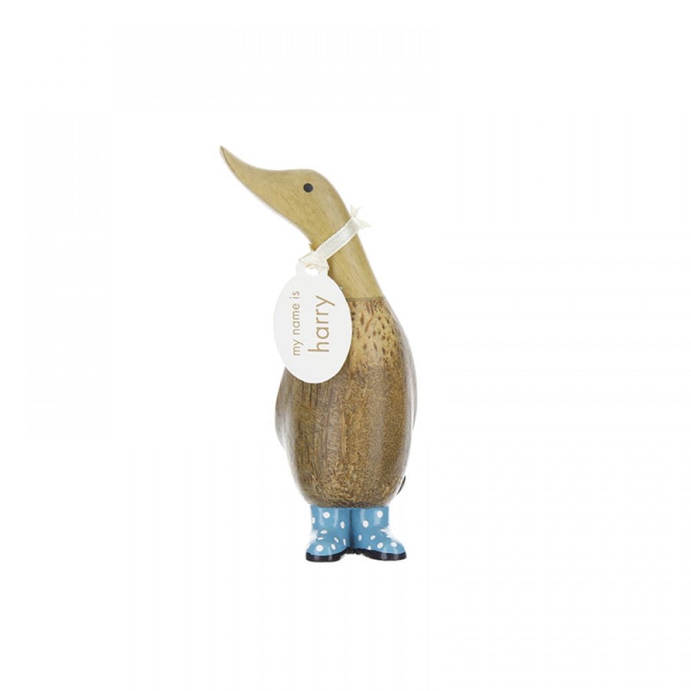 dcuk - Spotty Boots Dinky Duck (Blue) - h 11 cm-dcuk-DDW1SB
