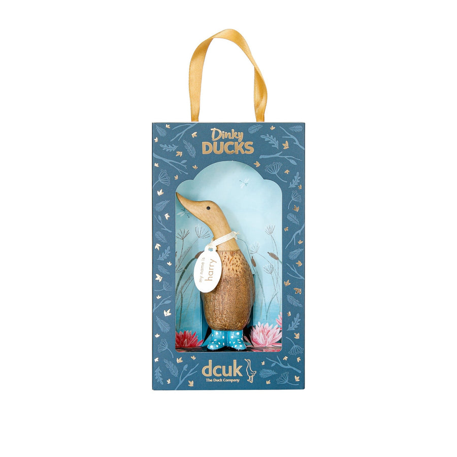 dcuk - Spotty Boots Dinky Duck (Blue) - h 11 cm-dcuk-DDW1SB