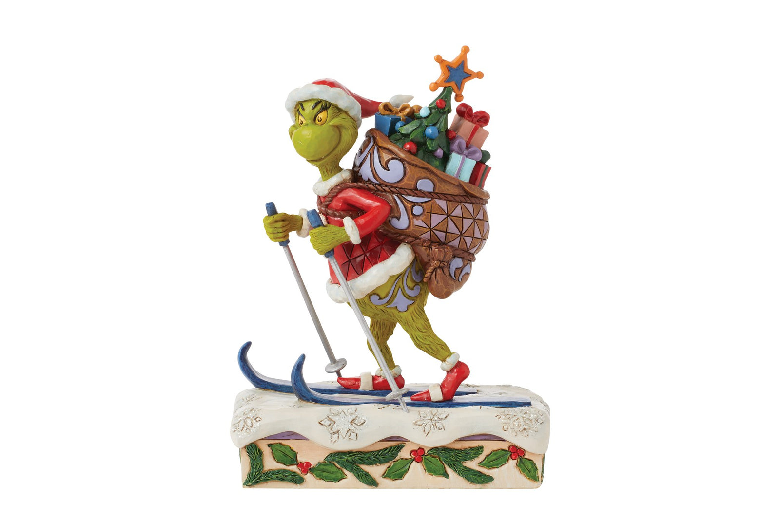 6015216 - Der Grinch beim Skifahren Figur - 17cm, Jim Shore 2024