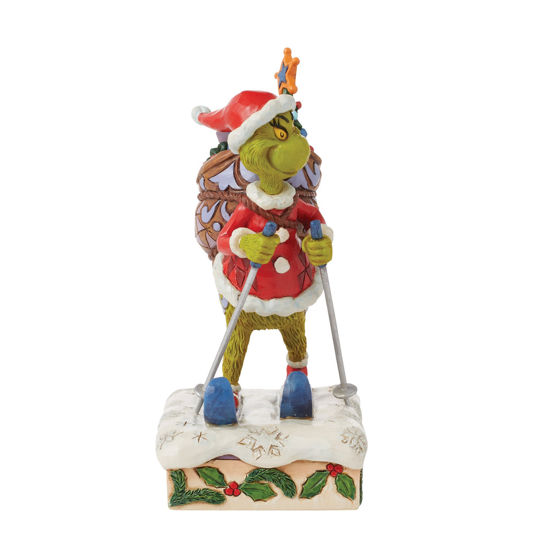Der Grinch beim Skifahren Figur - 17cm, Jim Shore 2024-6015216