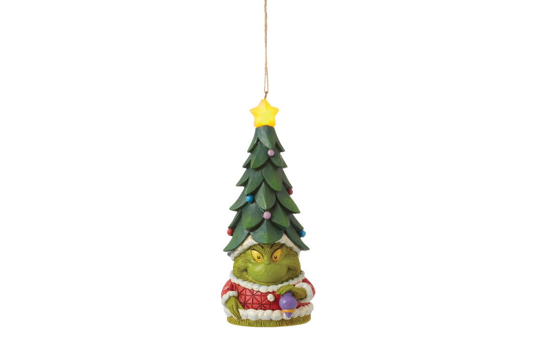 Der Grinch Gnome leuchtet HO Ornament - 13,5cm, Jim Shore 2024-6015227
