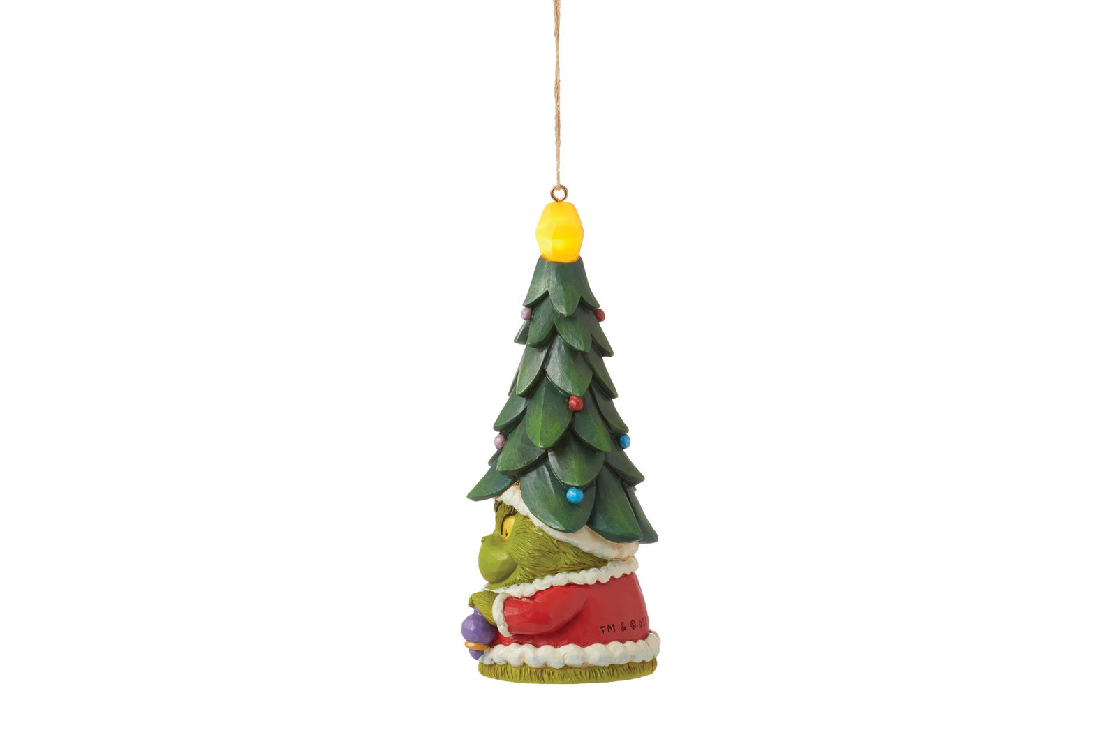 6015227 - Der Grinch Gnome leuchtet HO Ornament - 13,5cm, Jim Shore 2024