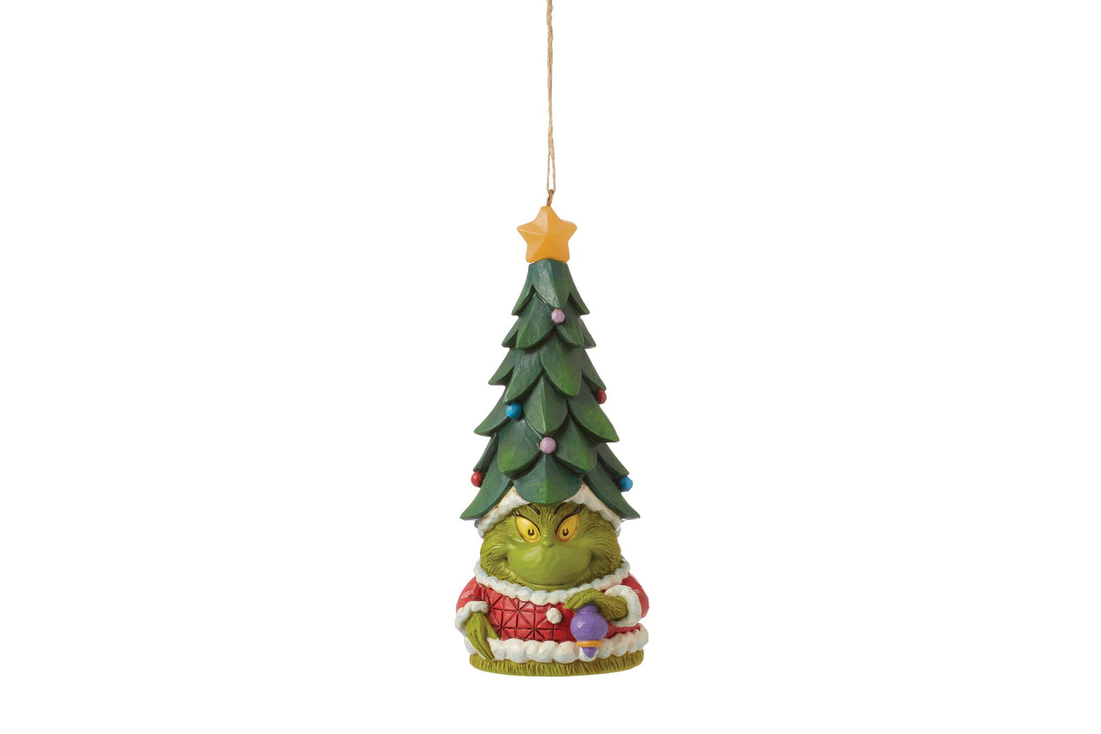 6015227 - Der Grinch Gnome leuchtet HO Ornament - 13,5cm, Jim Shore 2024