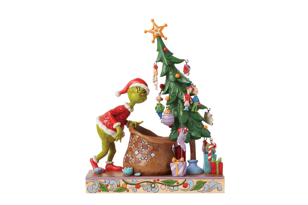 Der Grinch mit dem dekorierbarer Countdown-Baum - 17cm, Jim Shore 2024-6015223