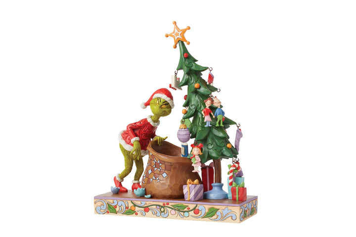 Der Grinch mit dem dekorierbarer Countdown-Baum - 17cm, Jim Shore 2024-6015223