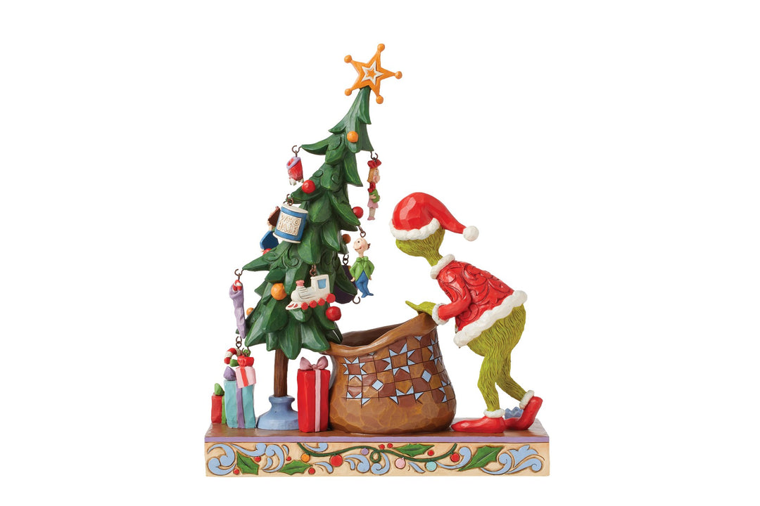 Der Grinch mit dem dekorierbarer Countdown - Baum - 17cm, Jim Shore 2024 6015223