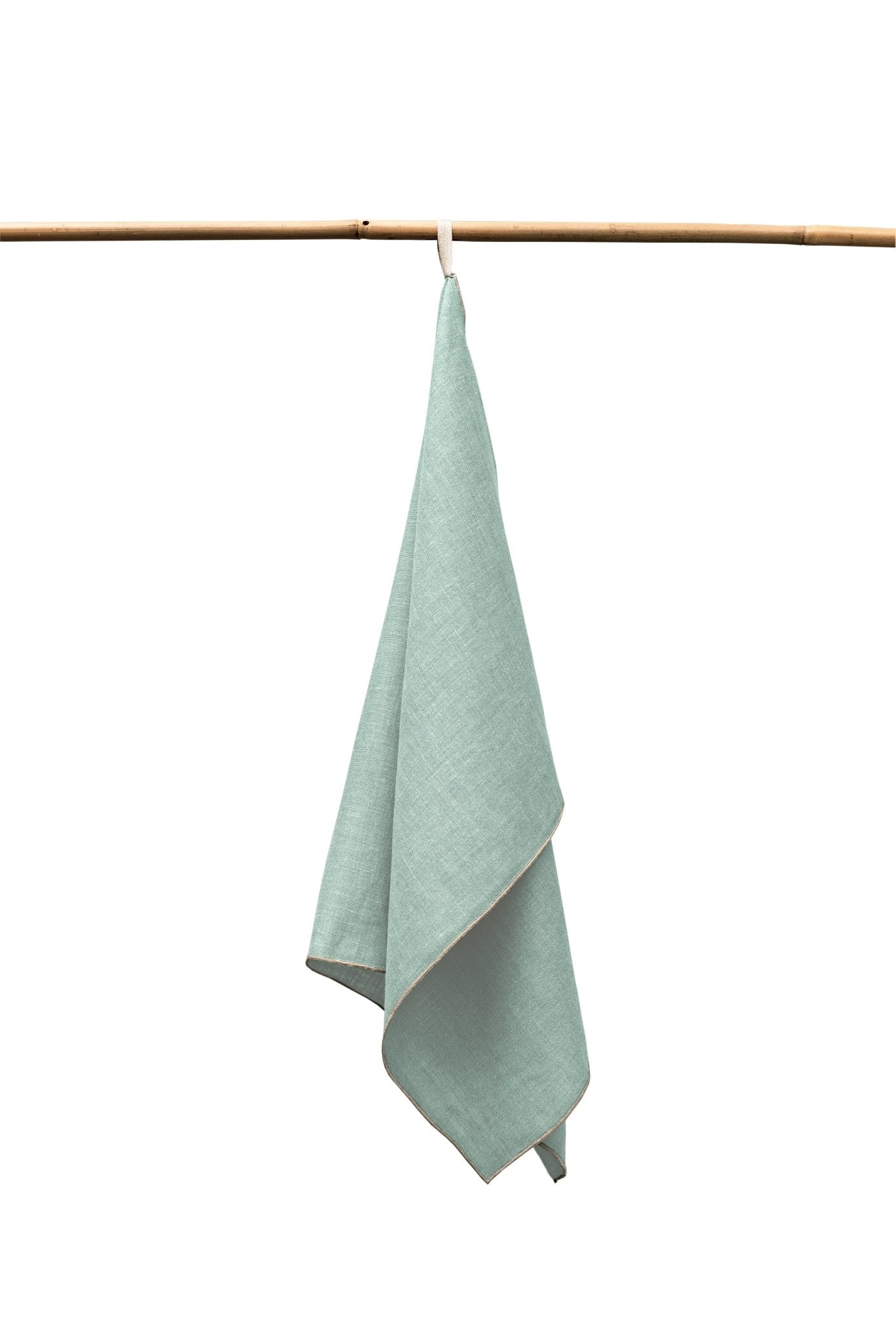 VAI - 116043 - Erika Vaitkute - Geschirrtuch Vilnia mint, natur umkettelt gewaschen 50x74cm, 1 Stück