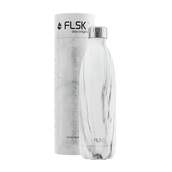 FLSK Isolierflasche 'White Marble 1000 ml - White Marble'-1010-1000-0018