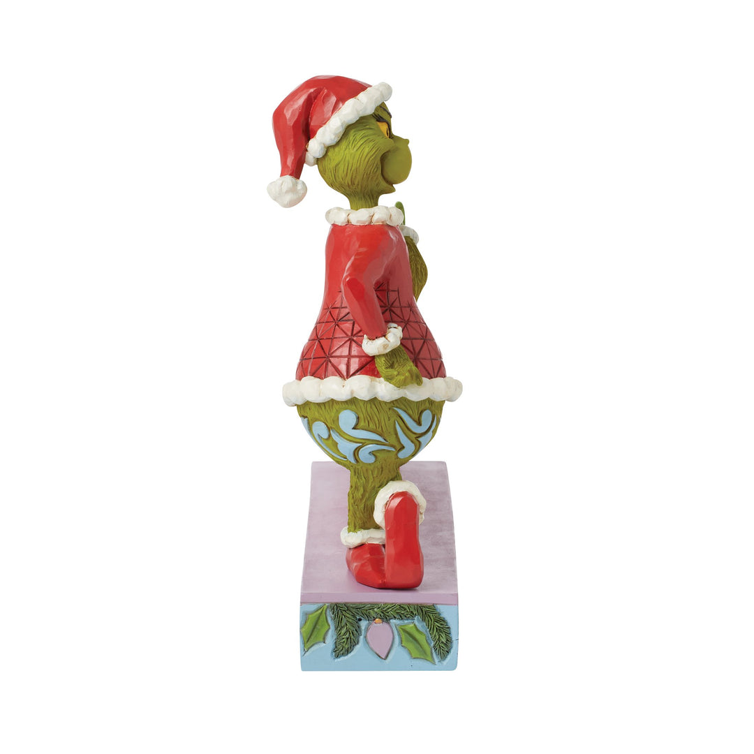 Froher Grinch mit Christmas Schild - 18cm, Jim Shore 2024-6015221