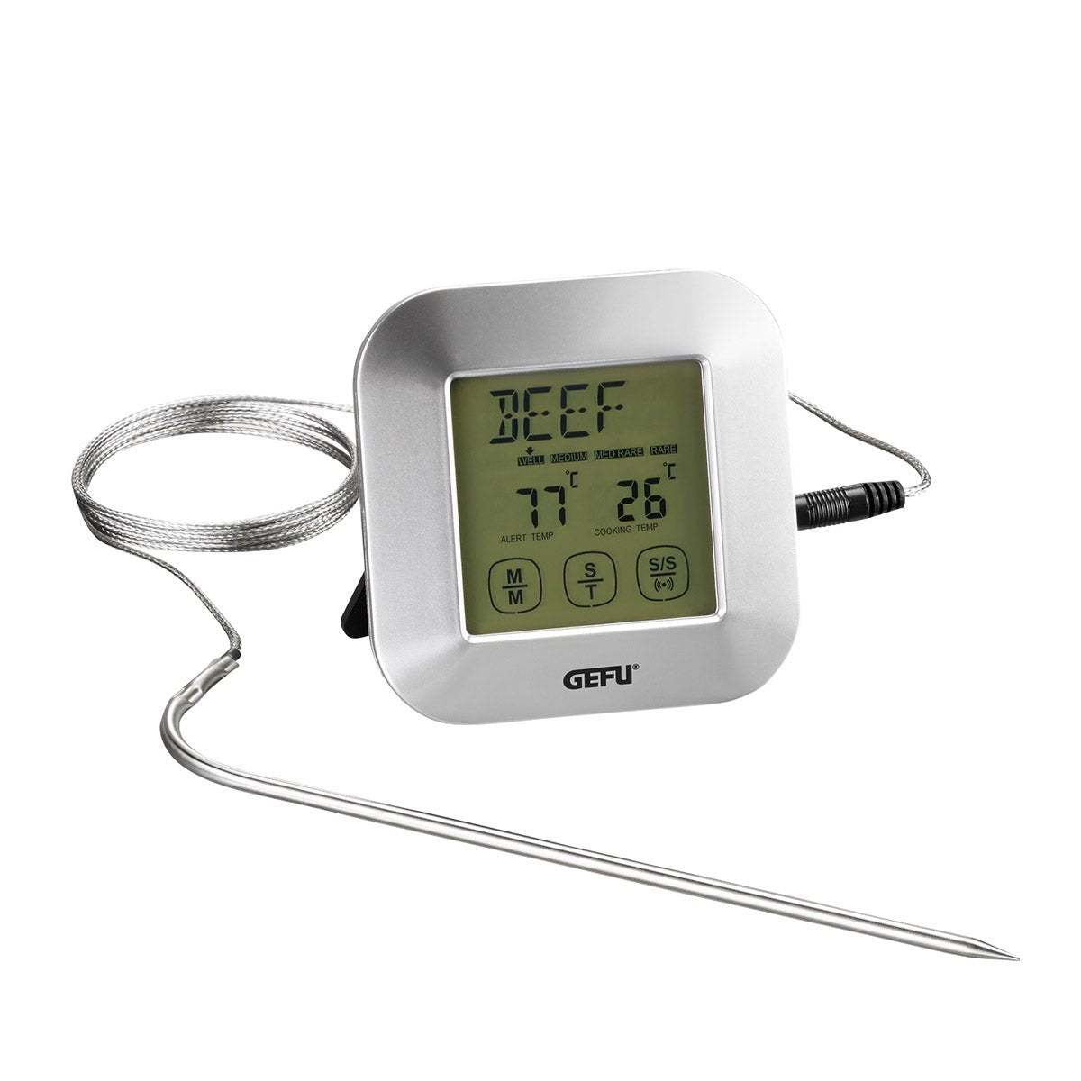 GE21790 - GEFU 'Digitales Bratenthermometer PUNTO mit Timer - Braten / BBQ'