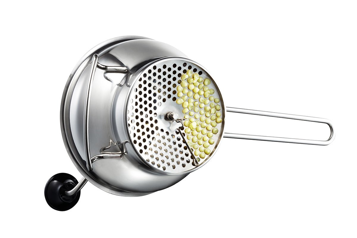 GE89210 - GEFU 'Passiergerät FLOTTE LOTTE® inkl. 3 Lochscheiben (1 mm, 3 mm und 5 mm)'