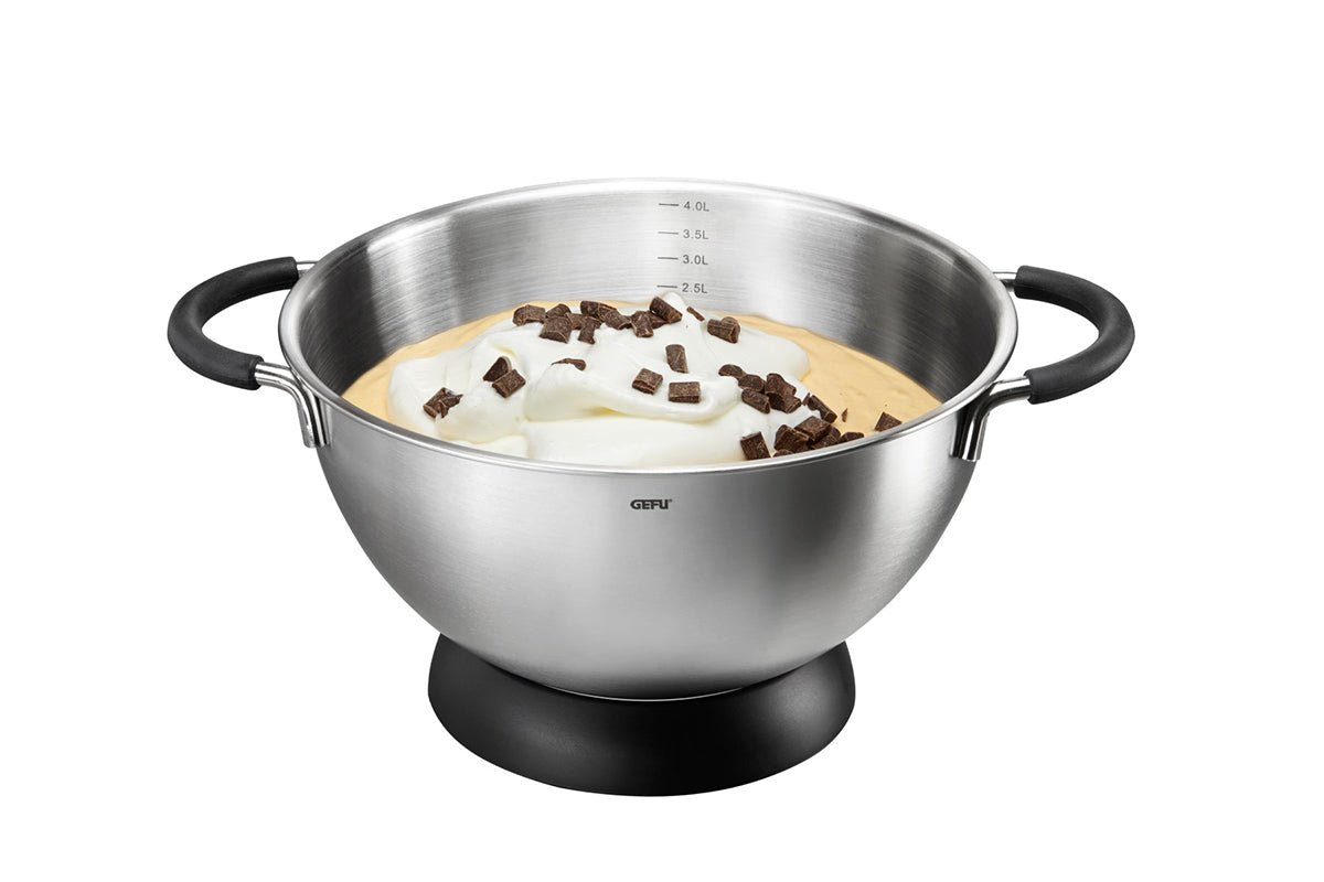 GE28140 - GEFU 'Rühr - und Schlagschüssel mit Standring MESCO, Ø 24 cm - Backen'