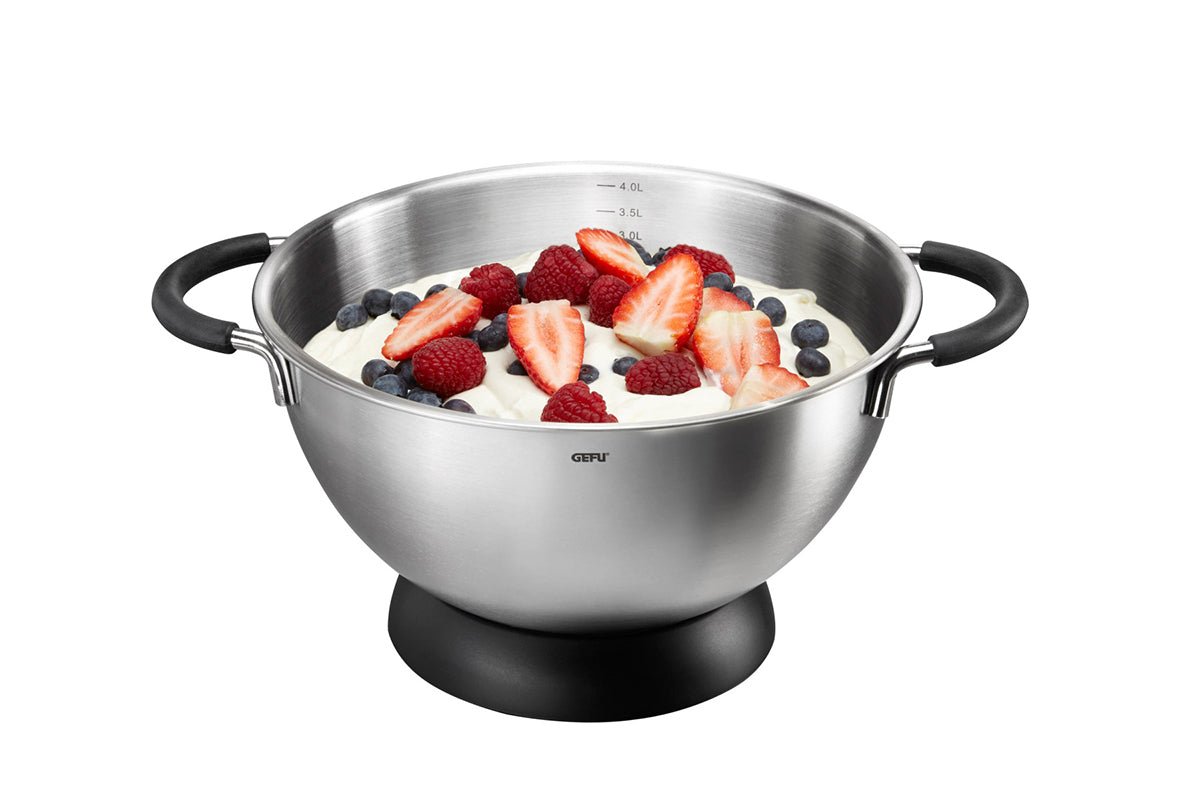 GE28140 - GEFU 'Rühr - und Schlagschüssel mit Standring MESCO, Ø 24 cm - Backen'