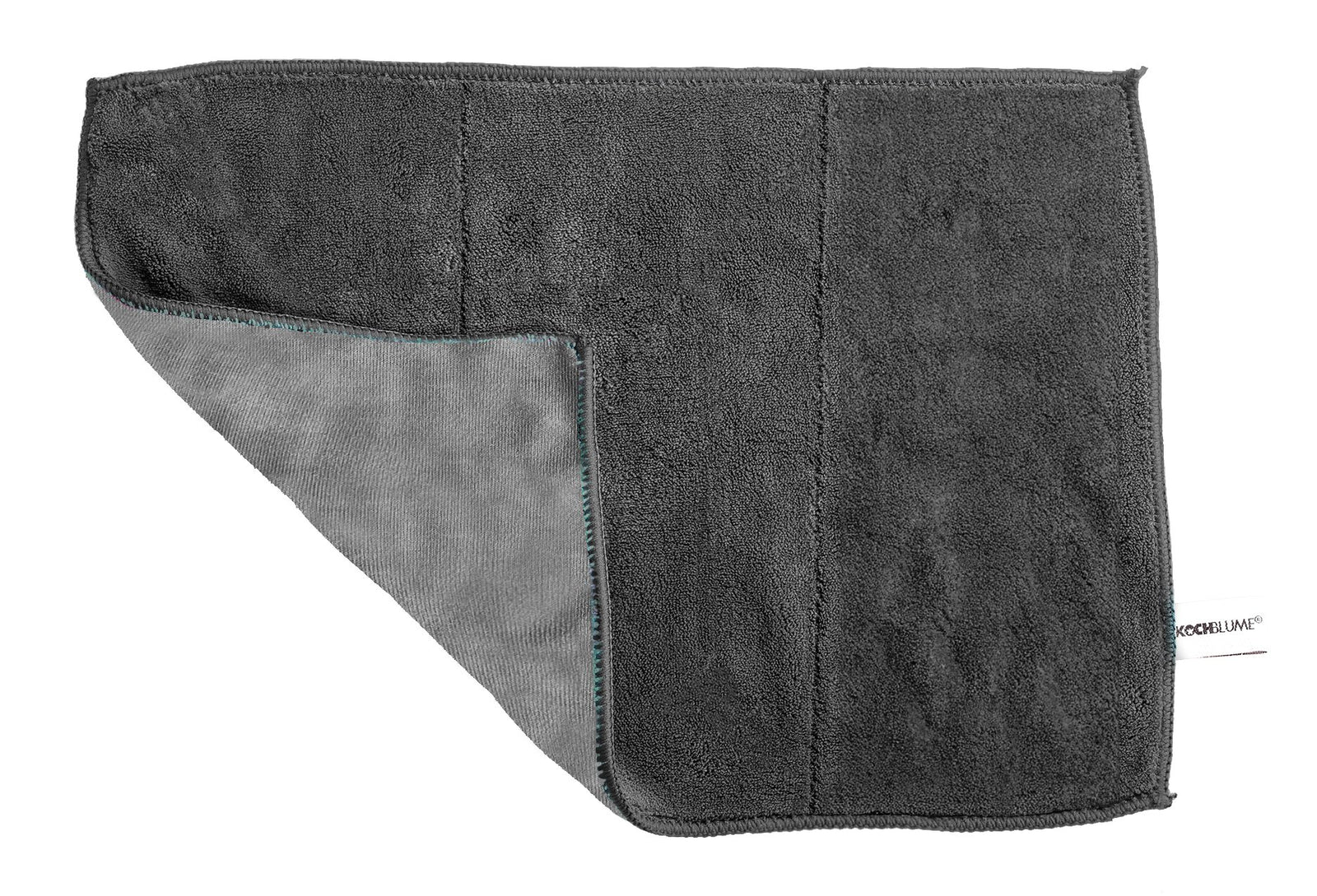 KOBL - 20102.10 - Geschirrtuch, Microfaser, 40x60cm, KochBlume, anthrazit - grau