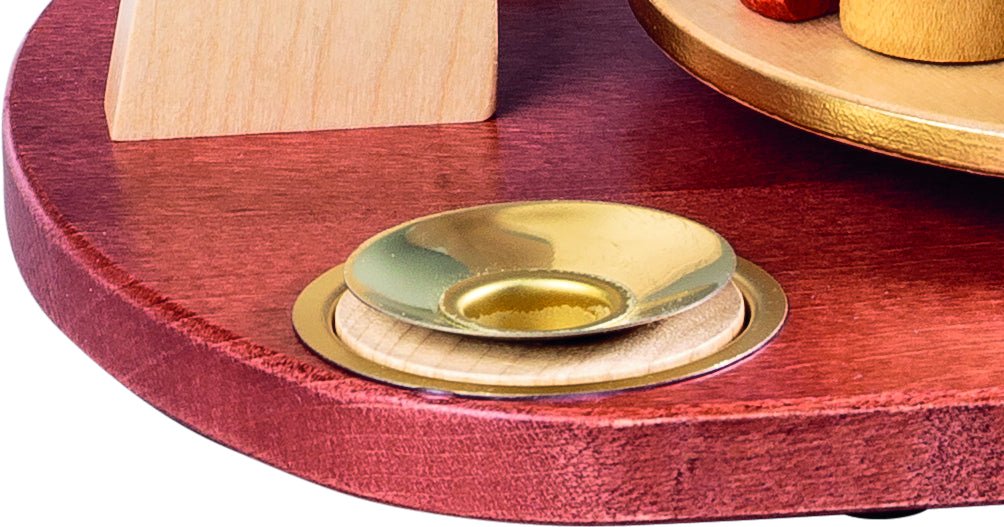 RGL - 04501 - Glässer Volkskunst 'Pyramidenkerzenadapter 14 mm für Teelichter natur'