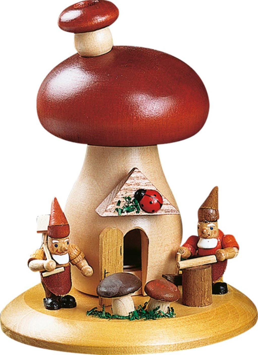 RGL - 26304 - Glässer Volkskunst 'Räucherpilz Zwerge'