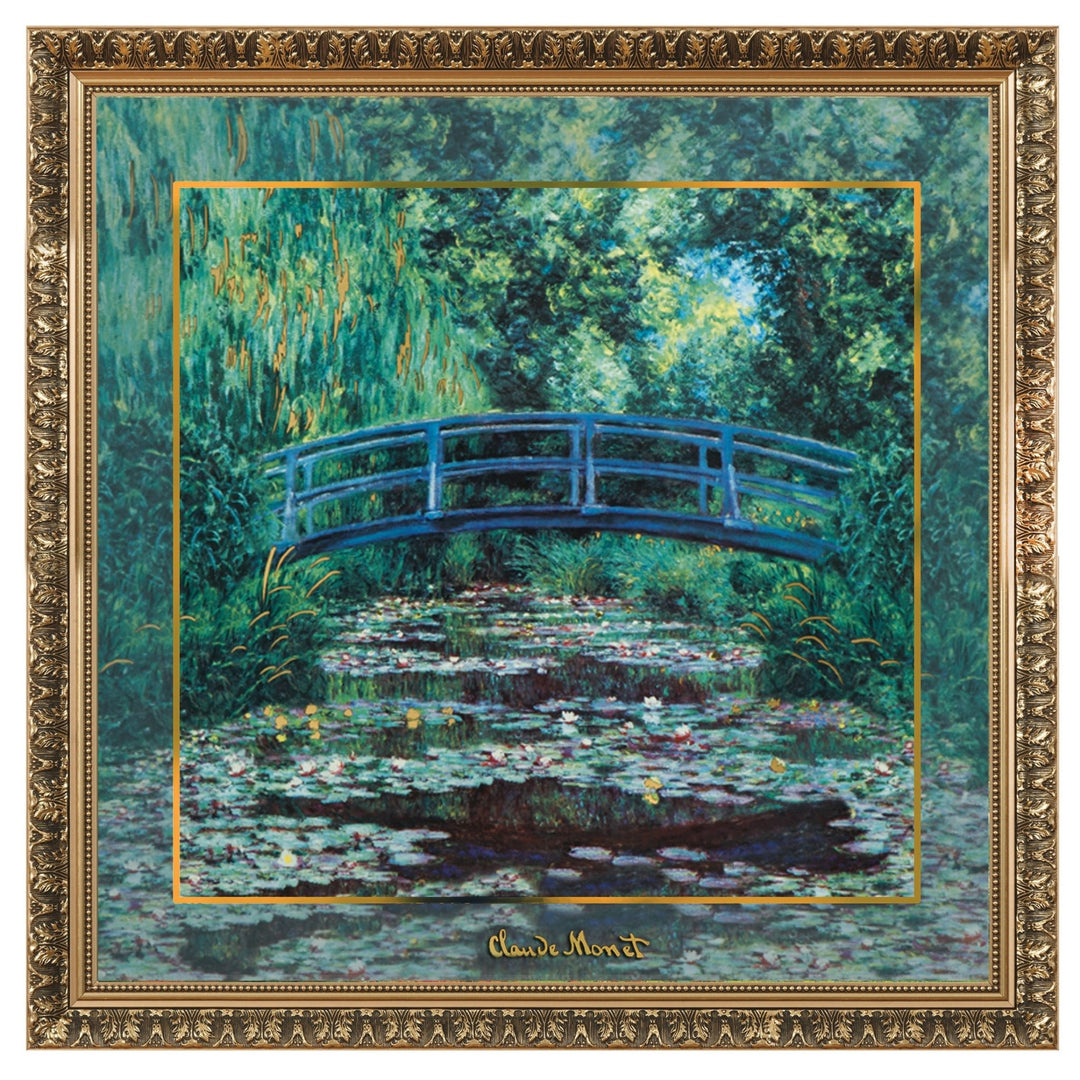 66517441 - Goebel Artis Orbis Claude Monet 'Japanischer Garten 68x68 - Porzellan Wandbild'