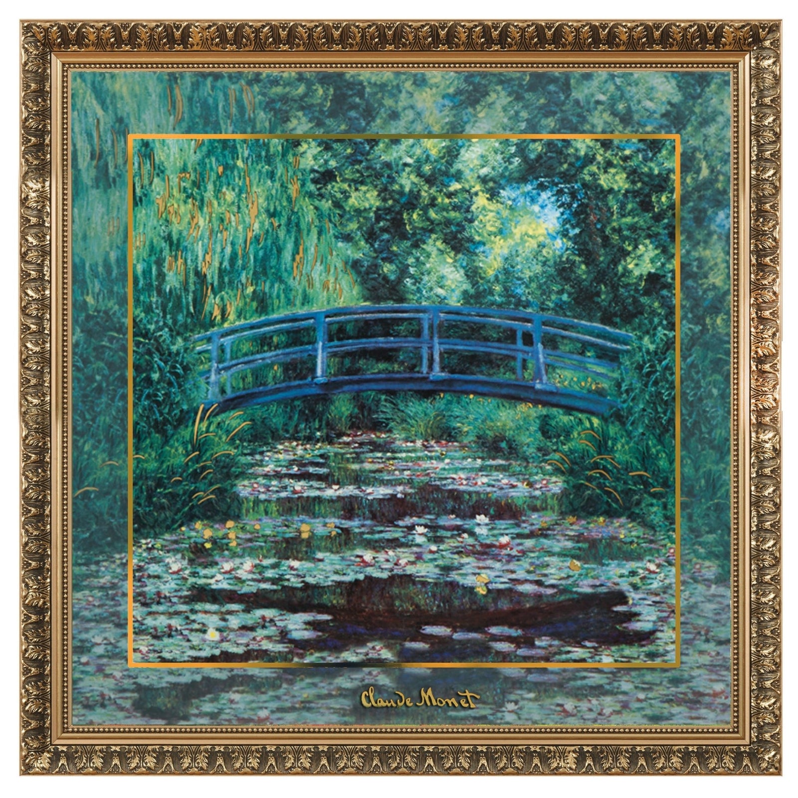 66517441 - Goebel Artis Orbis Claude Monet 'Japanischer Garten 68x68 - Porzellan Wandbild'