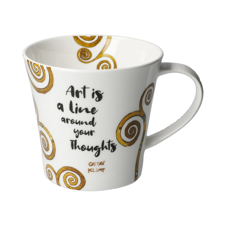 Goebel Artis Orbis Gustav Klimt 'Art is a line... - Coffee-/Tea Mug'-67012741