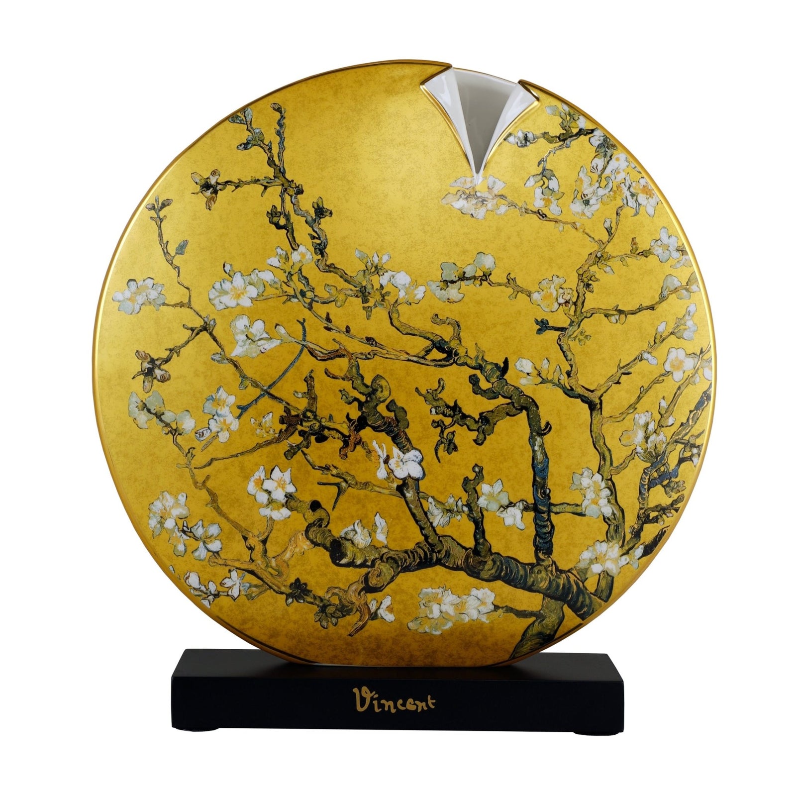 67062111 - Goebel Artis Orbis Vincent van Gogh Vase 'Mandelbaum Gold 33,5' 2023
