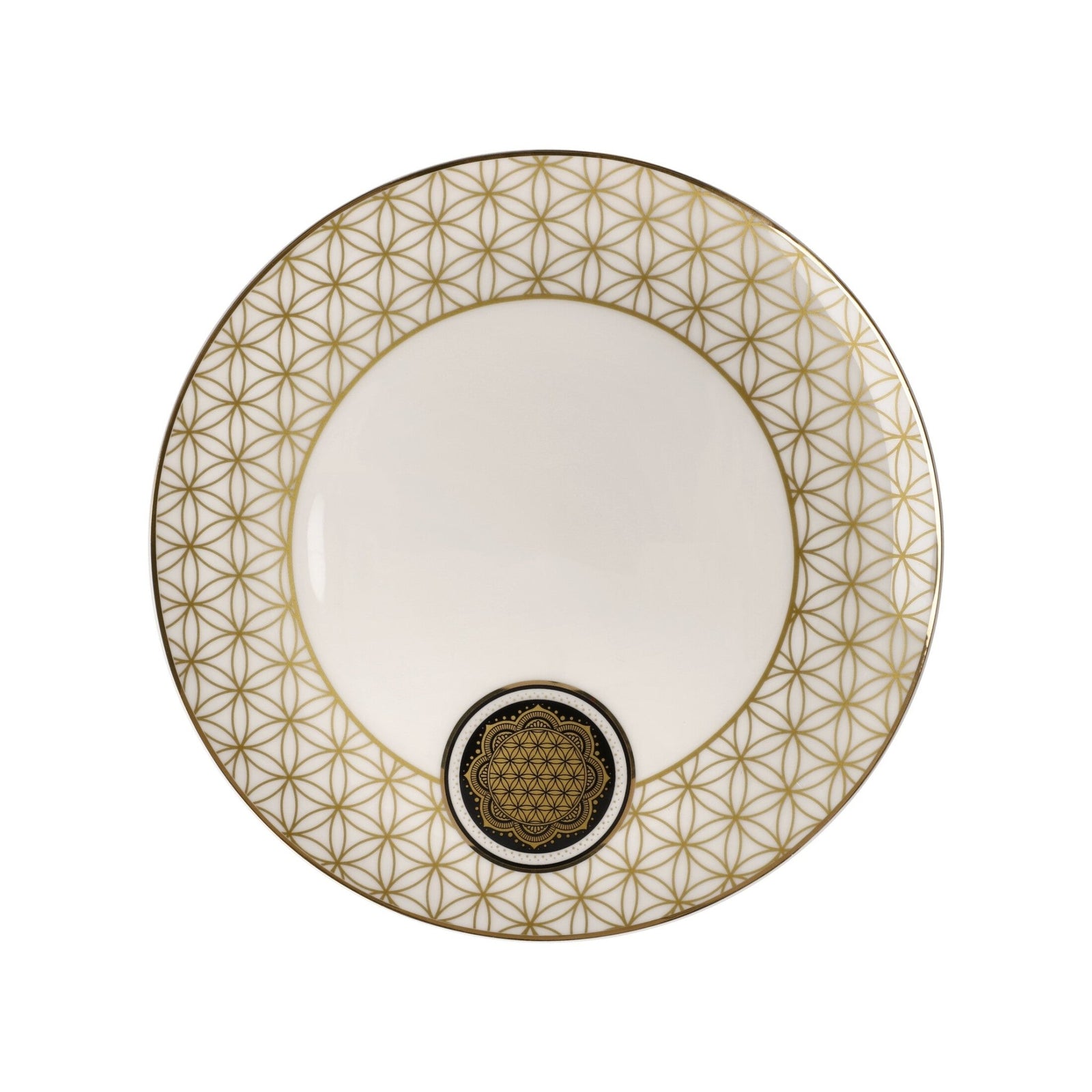 23500811 - Goebel Lotus Yin Yang Teller 'Blume des Lebens weiß' 2023