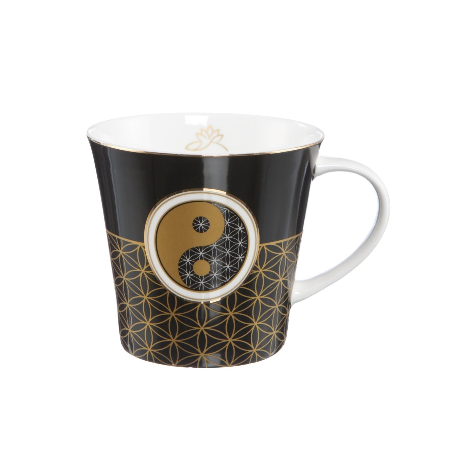 23101261 - Goebel Lotus Yin Yang 'Yin Yang Schwarz - Coffee - /Tea Mug'