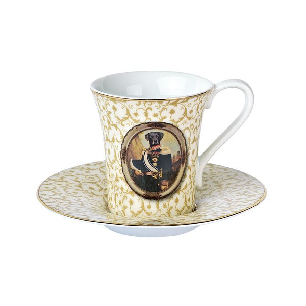 25 - 000 - 25 - 8 - Goebel Poncelet Mokkatasse 0,1l - Aristo Dogs General Von Blackweter