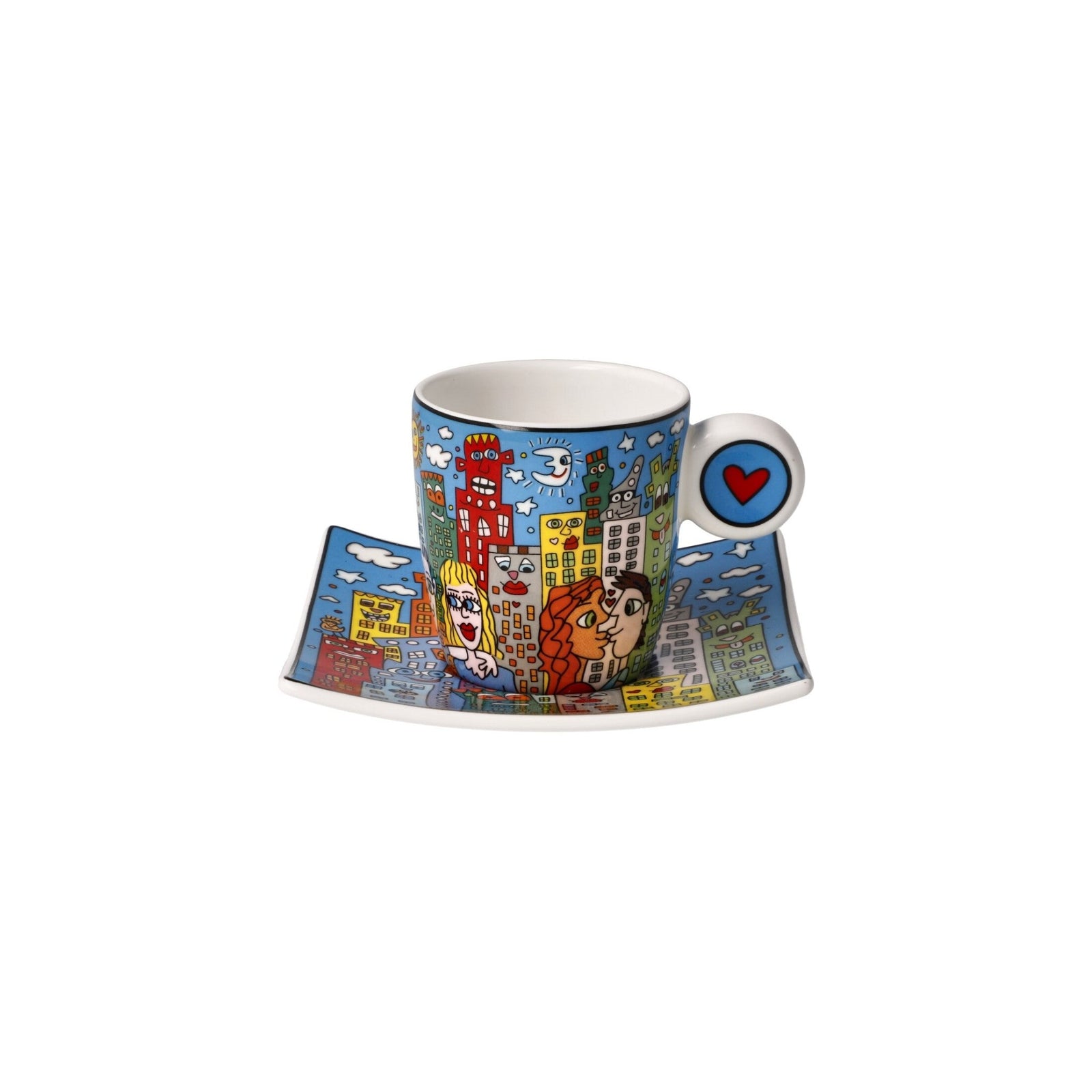 26102731 - Goebel Pop Art James Rizzi Espressotasse 'Summer in the City' 2023