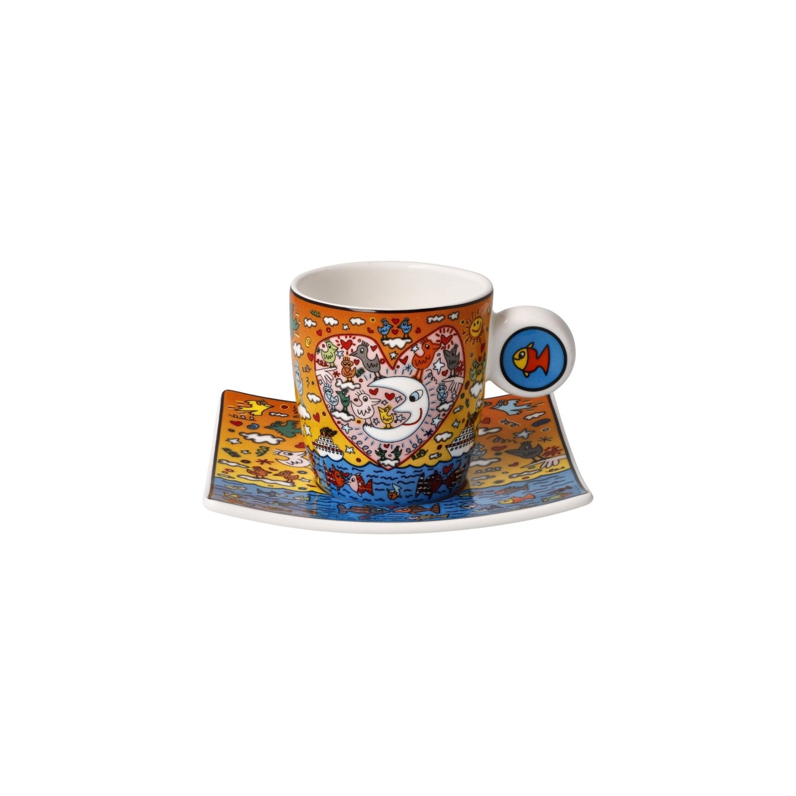 26102691 - Goebel Pop Art James Rizzi Espressotasse 'The Romance of the Sea' 2023