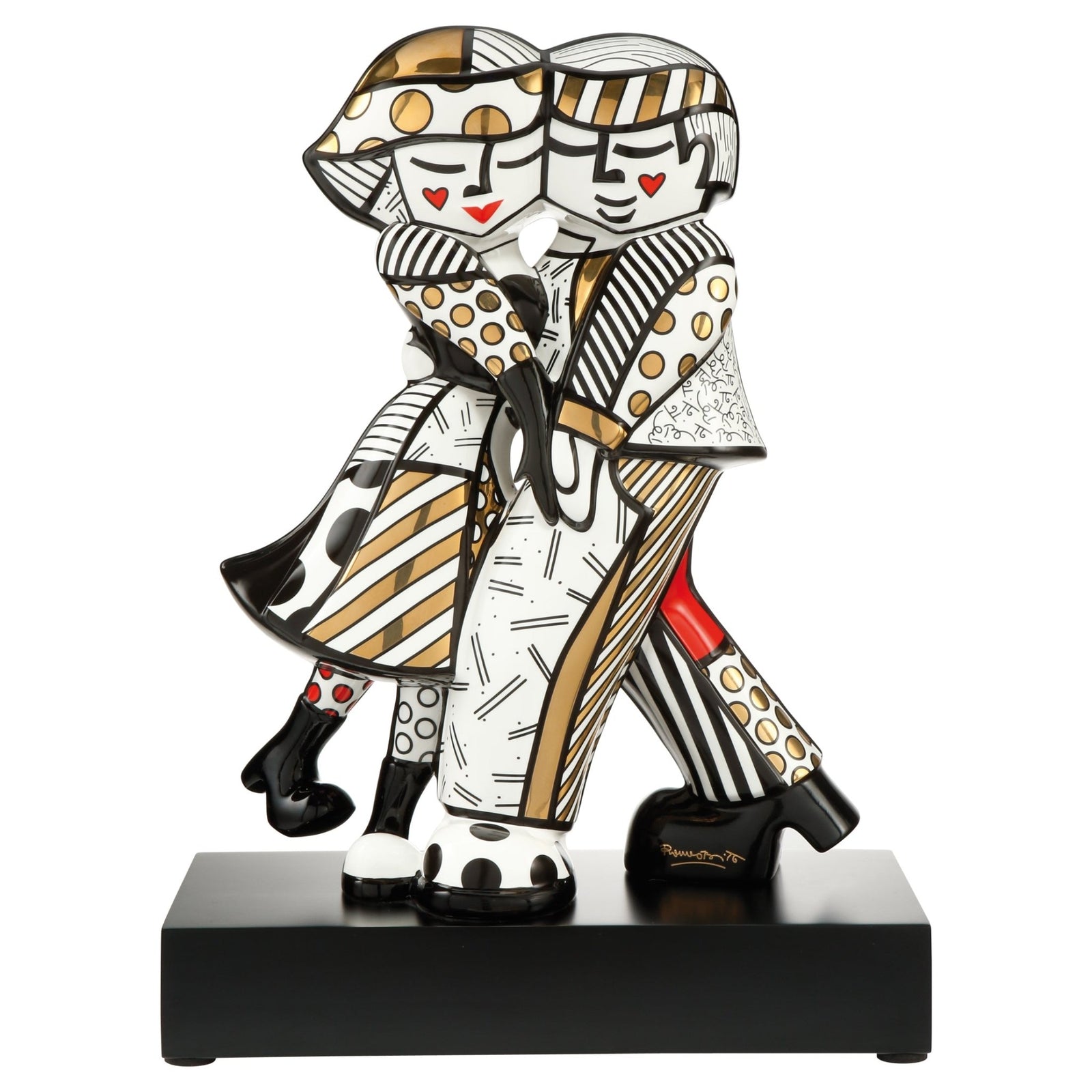 66452501 - Goebel Pop Art Romero Britto 'Golden Cheek to Cheek - Figur'