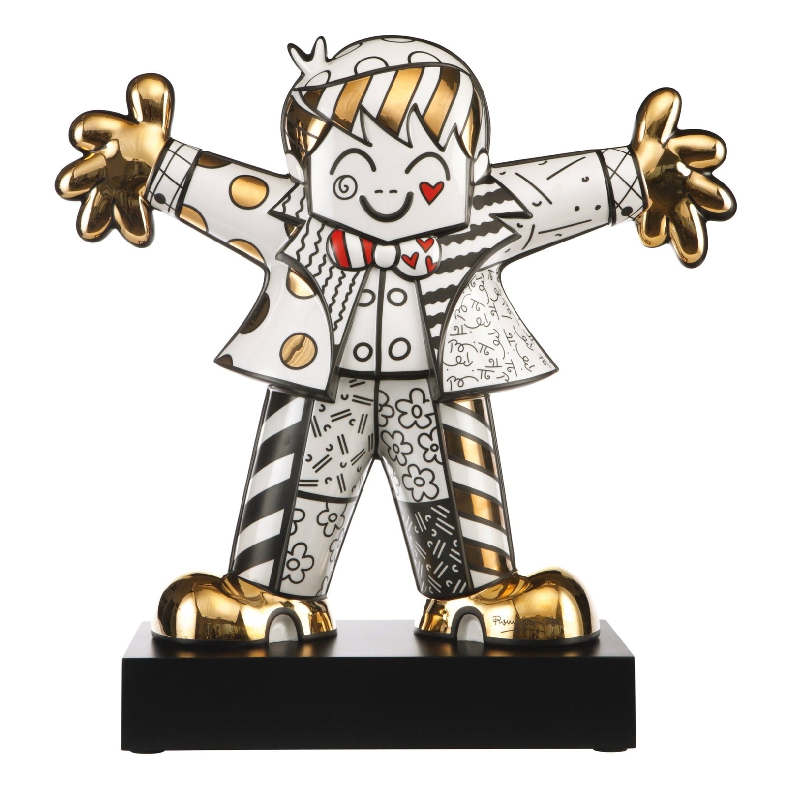66452401 - Goebel Pop Art Romero Britto 'Golden Hug Too - Figur'