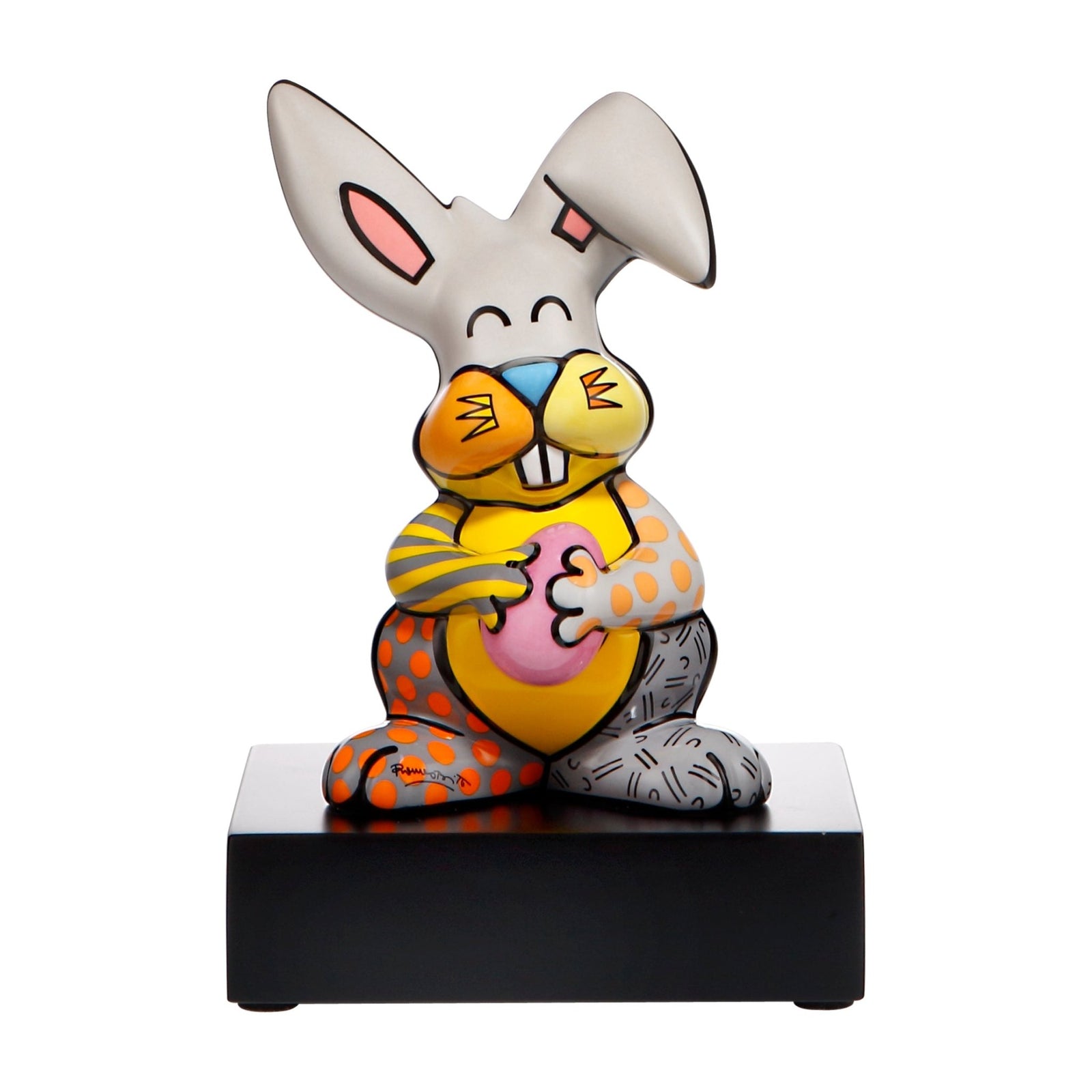 66452891 - Goebel Pop Art Romero Britto 'RB P Grey Rabbit 23'