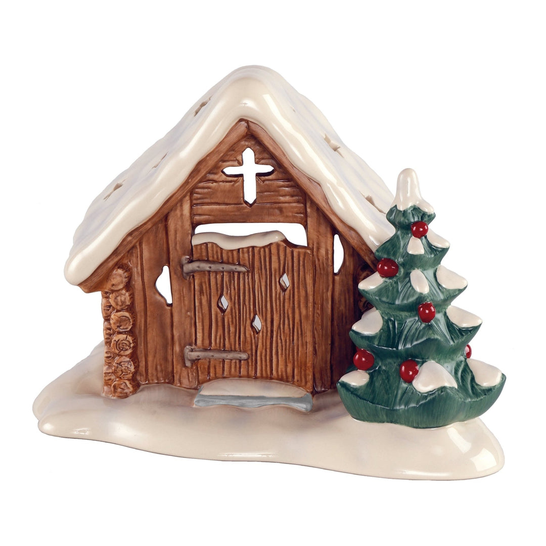 Goebel Weihnachten Winterwald Windlicht 'Waldkapelle' 2023-66704421