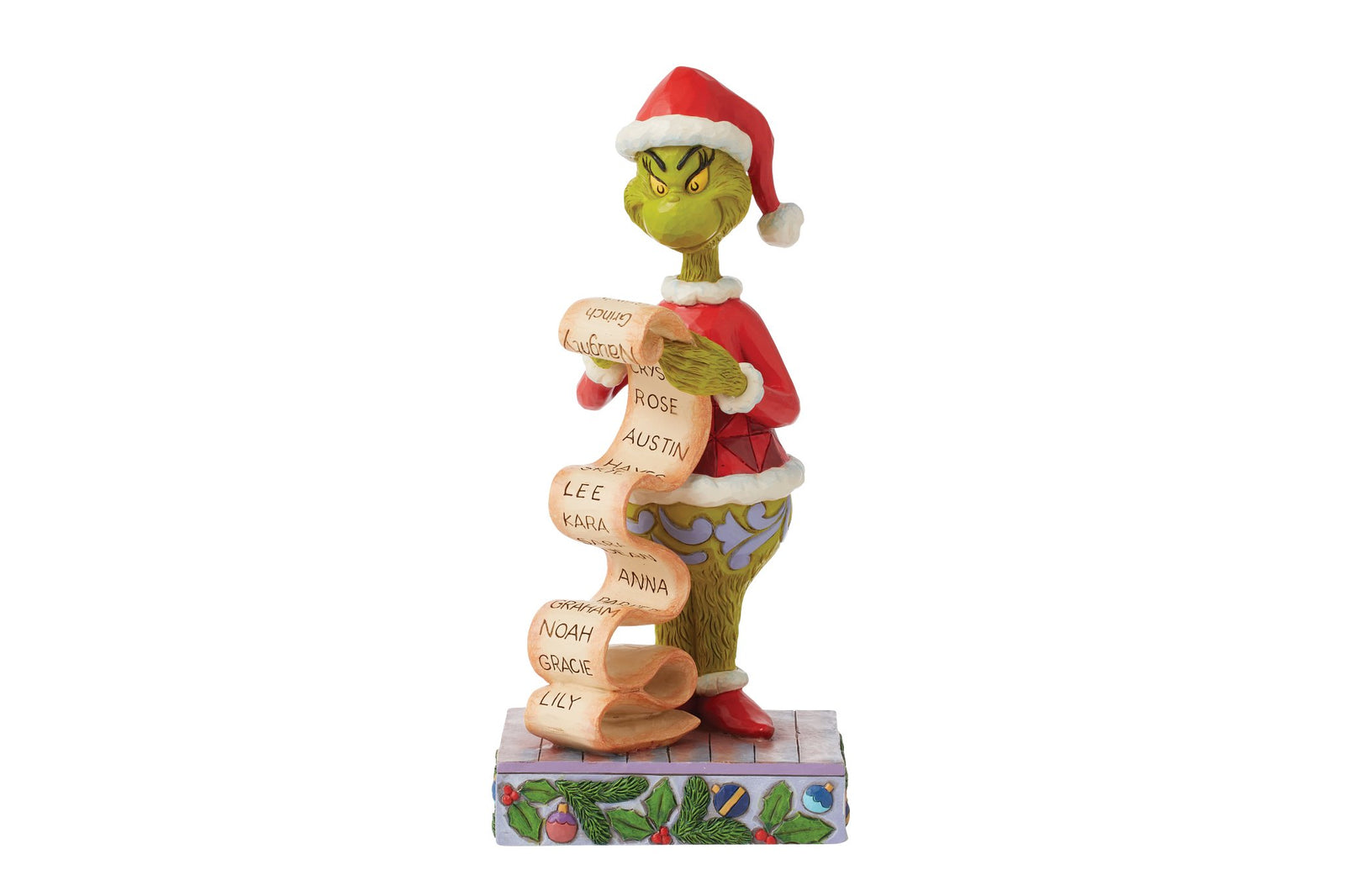 6015217 - Grinch hält Nachthemd - Nizza Liste Figur - 22,5cm, Jim Shore 2024