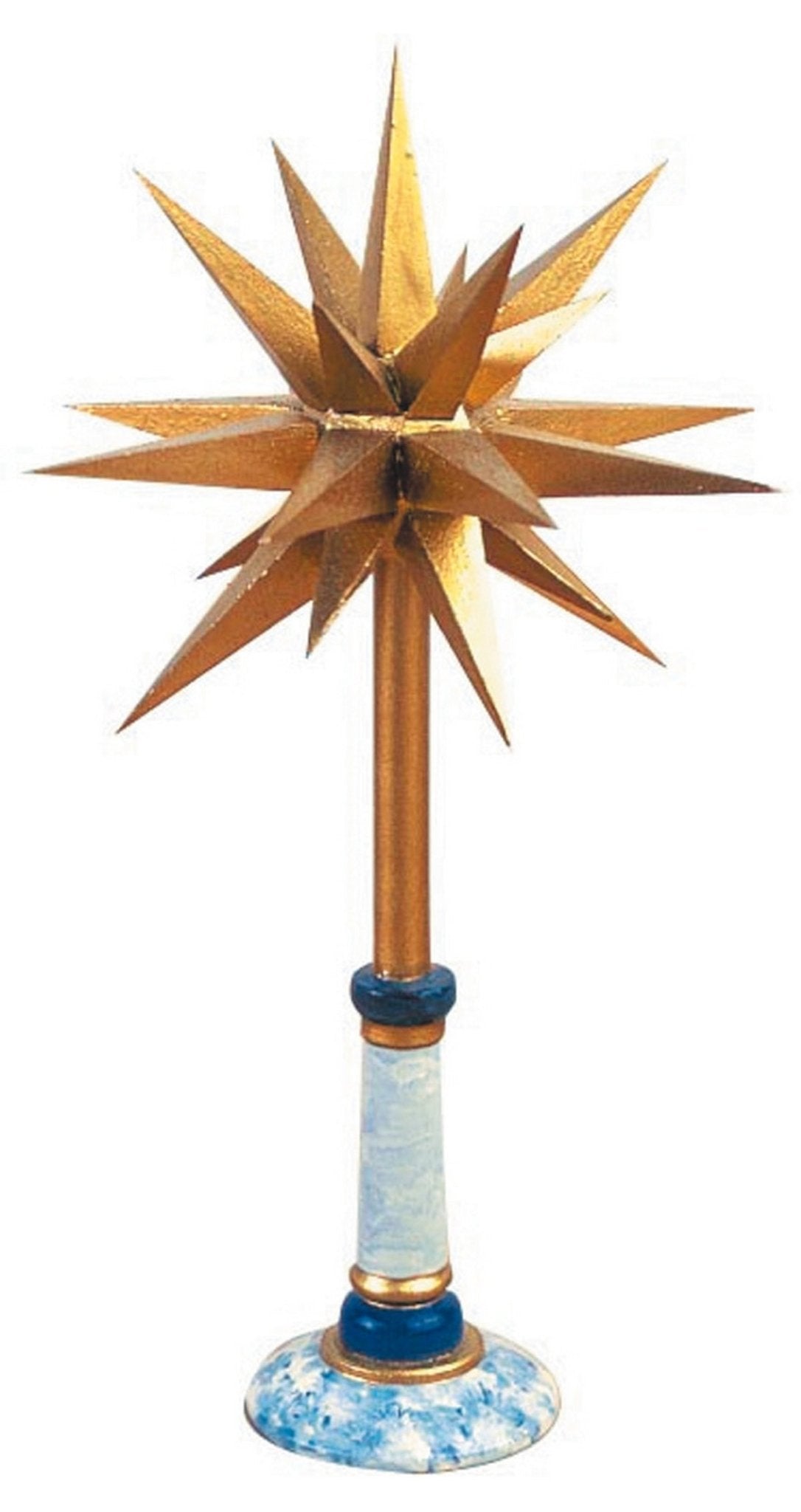 HUB - 121h0036 - Hubrig Volkskunst 'Adventsstern gold 6,5cm'