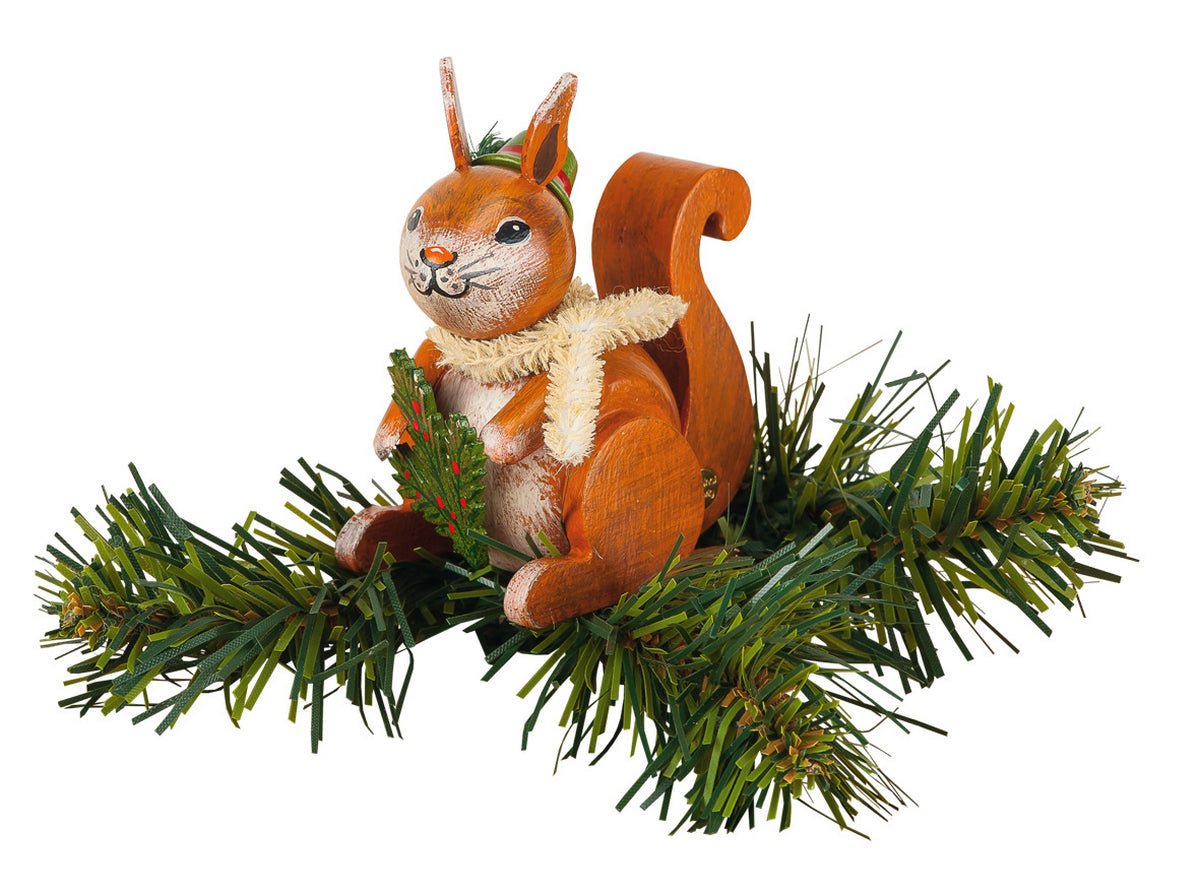 HUB - 140h0005 - Hubrig Volkskunst 'Baumclipser - Eichhörnchen 7,5cm'