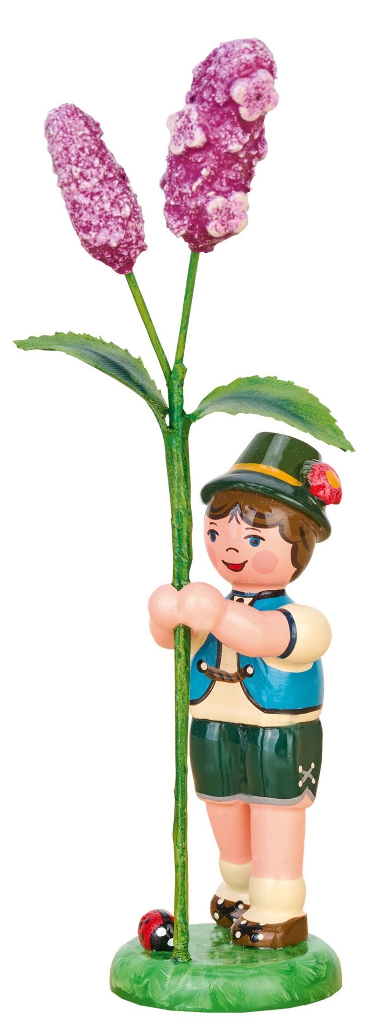 HUB - 308h0014 - Hubrig Volkskunst 'Blumenkinder Junge Flieder - lila 11cm' 2023